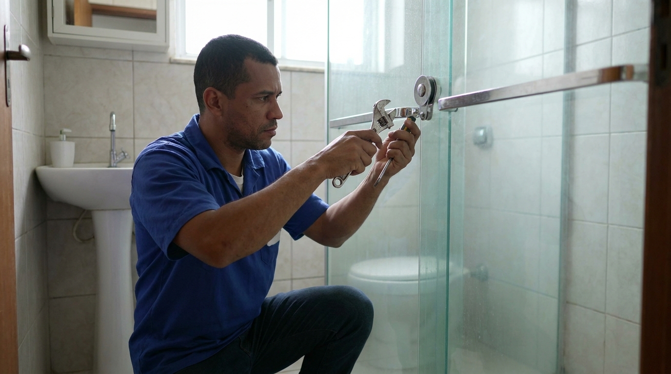 Manutenção e reparo de box de vidro perto de mim em Piracicaba‑SP